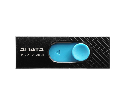 PenDrive ADATA 64GB UV220 czarno-niebieski